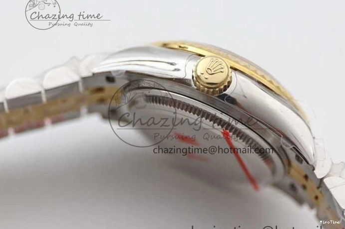 MiroTime 0105 Datejust 28mm 279179 SS YG TWF Best Edition White Diamonds Markers Dial on SS YG Jubilee Bracelet NH SunProtective 2144